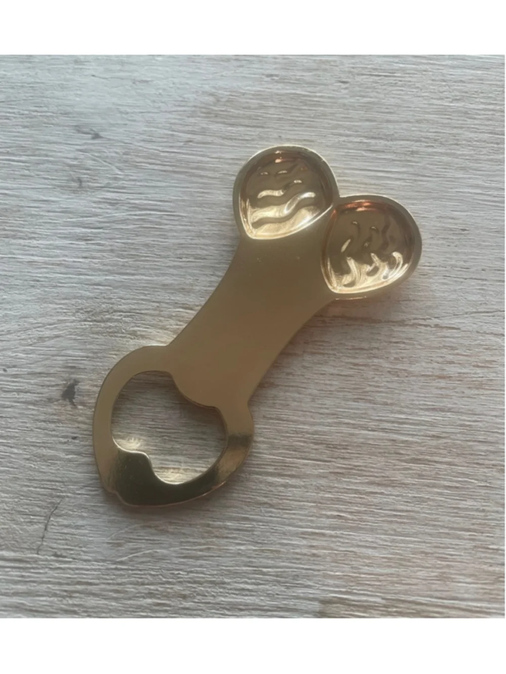 Funny Gold Penis & Balls Bottle Opener Gag Gift